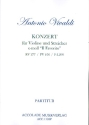 Konzert e-Moll RV277 op.11,2 fr Violine und Streicher Partitur