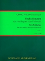 6 Sonaten TWV40:101-106 Band 2 (Nr.4-6) fr 2 Fagotte Partitur und Stimmen