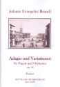 Adagio und Variationen op.44 fr Fagott und Orchester Partitur