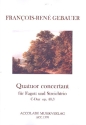 Quatuor concertant C-Dur op.40,3 fr Fagott, Violine, Viola und Violoncello Partitur und Stimmen