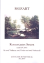 Konzertantes Sextett KV297b fr 2 Violinen, 2 Violen und 2 Violoncelli Partitur und Stimmen