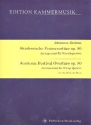 Akademische Festouvertre op.80 fr Streichquartett Partitur und Stimmen