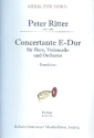 Concertante E-Dur fr Horn, Violoncello und Orchester Partitur