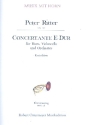 Concertante E-Dur  fr Horn, Violoncello und Orchester Klavierauszug
