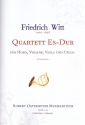 Quartett fr Horn, Violine, Viola und Cello Partitur und Stimmen
