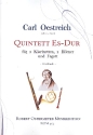 Quintett Es-Dur fr 2 Klarinetten, 2 Hrner und Fagott Partitur und Stimmen