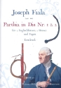 Parthia in Dis Nr.1 und 2 fr 2 Englischhrner, 2 Hrner und Fagott Partitur und Stimmen