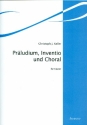 Prludium, Inventio und Choral fr Klavier