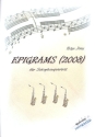 Epigrams fr 4 Saxophone (SATBar) Partitur und Stimmen