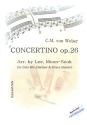 Concertino op.26 fr Klarinette, 2 Trompeten, Horn, Posaune und Tuba Partitur und Stimmen