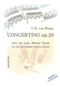 Concertino op.26 fr Klarinette, 2 Trompeten, Horn, Posaune und Tuba Partitur und Stimmen