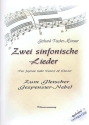 2 sinfonische Lieder für Sopran (Tenor) und Klavier