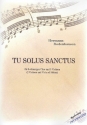 Tu solus sanctus fr gem Chor und 3 Violinen (2 Violinen und Viola ad lib) Partitur und Stimmen (Kopiervorlagen)