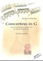 Concertino in G unter Verwendung der Sonatine in G von Beethoven fr Streicher und Klavier Partitur und Stimmen (1-1-1-1)