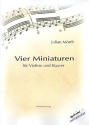 4 Miniaturen fr Violine und Klavier