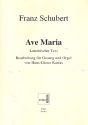 Ave Maria fr Gesang und Orgel (lat)