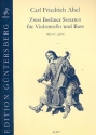 2 Berliner Sonaten für Violoncello und Kontrabass Partitur und Stimmen