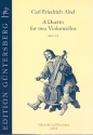 Duett WKO228 fr 2 Violoncelli Partitur und Stimmen mit Faksimile
