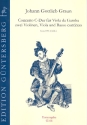 Konzert C-Dur GraunVWA:XIII:2 fr Viola da Gamba, 2 Violinen, Viola und Bc Partitur und Stimmen (Bc nicht ausgesetzt)