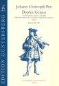 Duplex Genius op.1 Band 3 (Nr.7-9) fr 2 Violinen, Viola da Gamba (Violoncello) und Bc Partitur und Stimmen (Bc nicht ausgesetzt)