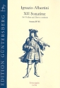 12 Sonaten Band 2 (Nr.4-6) fr Violine und Bc Partitur und Stimmen (Bc nicht ausgesetzt)