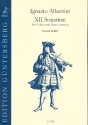 12 Sonaten Band 4 (Nr.10-12) fr Violine und Bc Partitur und Stimmen (Bc nicht ausgesetzt)