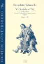 6 Sonate a tre op.2 Band 1 (Nr.1-3) fr 2 Violoncelli und Bc Partitur und Stimmen (Bc nicht ausgesetzt)