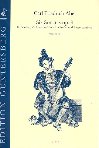 6 easy Sonatas op.9 fr Violine, Violoncello (Viola da gamba) und Bc Partitur und Stimmen (Bc ausgesetzt)