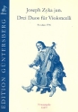 3 Duos fr 2 Violoncelli Partitur und Stimmen