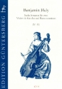6 Sonaten Band 2 (Nr.4-6) fr 3 Violen da gamba (2 Violen da gamba und Bc) Partitur und Stimmen (Bc ausgesetzt)
