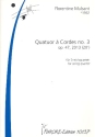 Quatuor  cordes no.3 op.47 fr Streichquartett Partitur und Stimmen