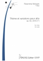 Thme et variations pour alto op.62 fr Viola