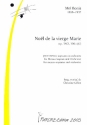 Noel de la vierge Marie op.54,2 fr Mezzosopran und Orchester Partitur (frz)