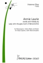 Annie Laurie fr Mezzosopran, Violine (Flte) und Klavier Partitur und Stimmen