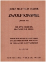 Zwlftonspiel (Jnner 1957) fr 2 Violinen, Viola und Violoncello Partitur und Stimmen (Kopie)