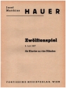 Zwlftonspiel 08. Juli 1957 fr Klavier zu 4 Hnden