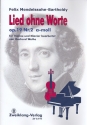 Lied ohne Worte a-Moll op.19,2 fr Violine und Klavier