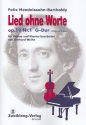 Lied ohne Worte G-Dur op.19,1 fr Violine und Klavier