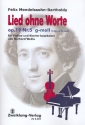 Lied ohne Worte g-Moll op.19,5 fr Violine und Klavier