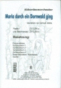 Maria durch ein Dornwald ging fr  Frauenstimme, Akkordeonorchester, Klavier und Kontrabass Partitur und Stimmen