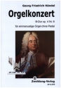 Orgelkonzert B-Dur Nr.6 op.4 fr einmanualige Orgel ohne Pedal