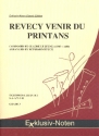 Revecy venir du printans fr 5 Saxophone (SAA(T)TBar) Partitur und Stimmen