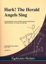 Hark the Herald Angels sing fr 4 Saxophone (S(A)ATBar) Partitur und Stimmen