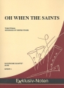 Oh when the Saints fr 4 Saxophone (AATBar) Partitur und Stimmen