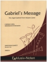 Gabriel's Message fr 4 Saxophone (S/AA/TTBar) Partitur und Stimmen