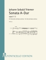 Sonate A-Dur op.1,2 fr Violoncello und Bc Partitur (Bc ausgesetzt) und Spielpartitur