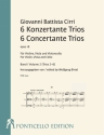 6 Konzertante Trios op.18 Band 2 (Trios 4-6) fr Violine, Viola und Violoncello Partitur und Stimmen (en/dt)
