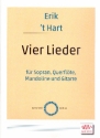 4 Lieder fr Sopran, Flte, Mandoline und Gitarre Partitur und Stimmen
