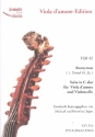 Suite C-Dur fr Viola d'amore und Violoncello Partitur und Stimmen