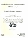 Liederbuch von Peter Schffer (1513) fr Tenor und 2-3 Instrumente (S(A)B) Partitur